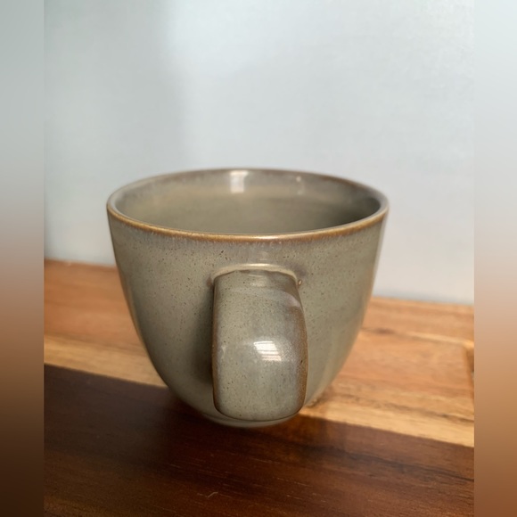 ⭐️ RusticTwo-tone ceramic stoneware Tea/Coffee Cups w/ handle 2pcs set - Picture 5 of 8